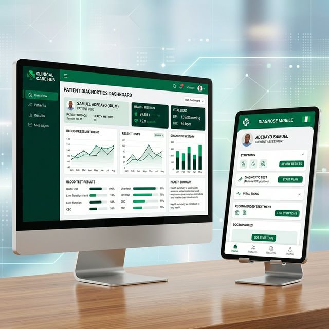 Lafiya AI Desktop and Tablet Interface